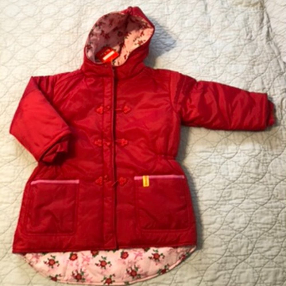 Girl's Shilav Red Winter Coat 5 NEW